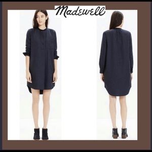 Madewell | Wool Blend Latitude Shirt Dress XS